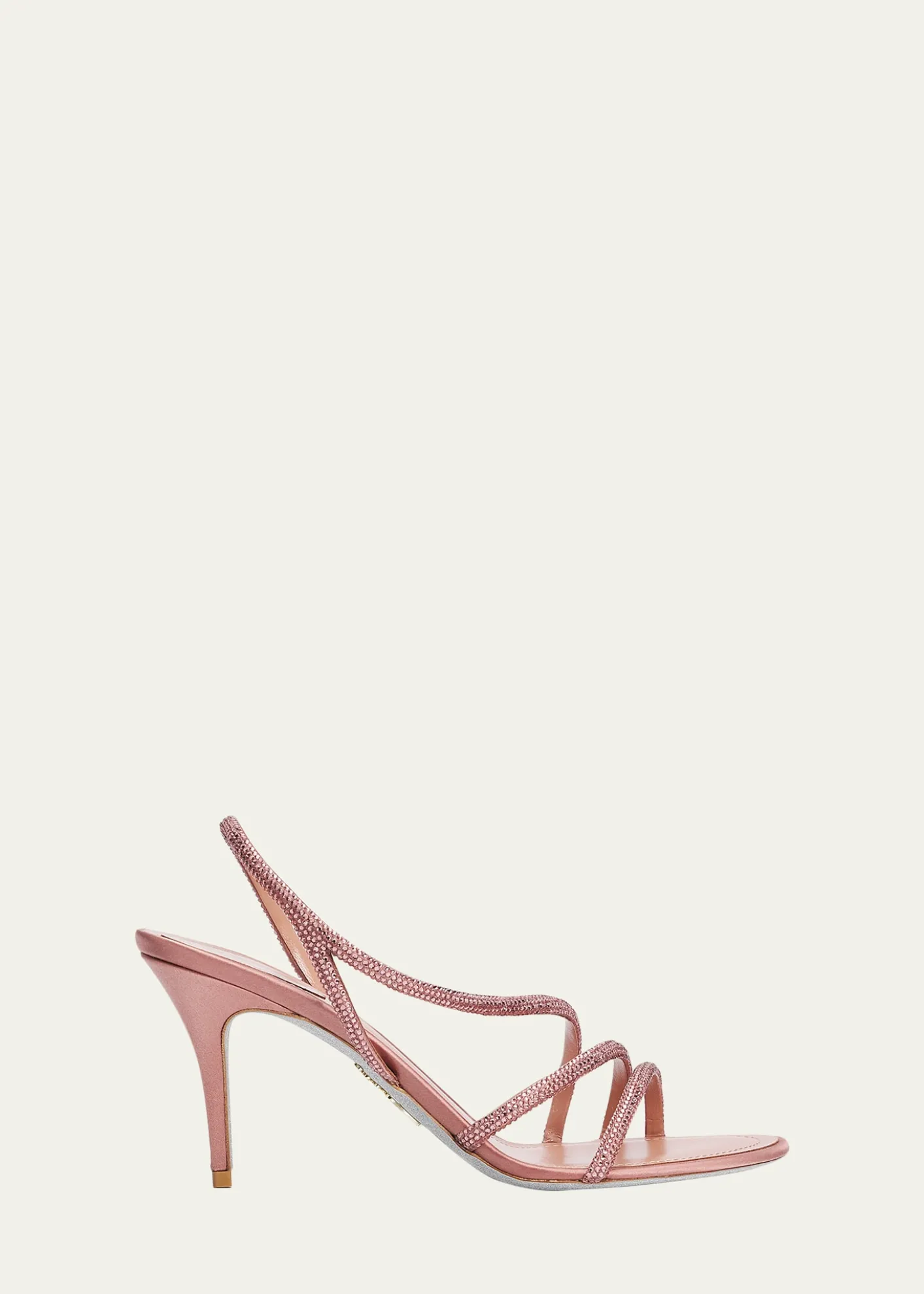 Rene Caovilla80mm Cleo Crystal Satin Sandals
