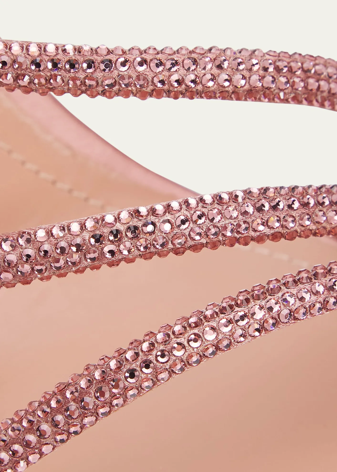 Rene Caovilla80mm Cleo Crystal Satin Sandals