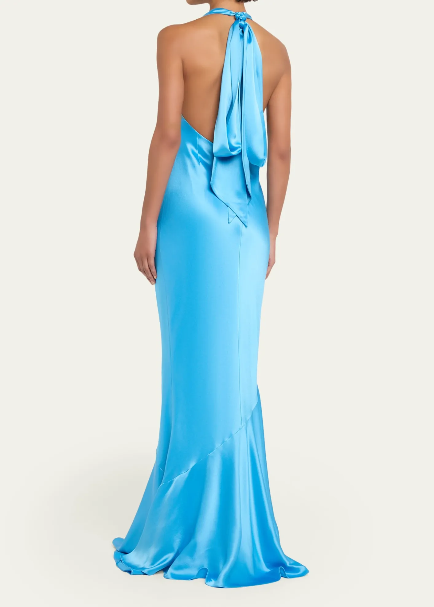 RetrofeteAlison Satin Halter Gown