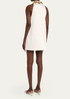 RetrofeteGiacinta Embellished Satin Mini Dress