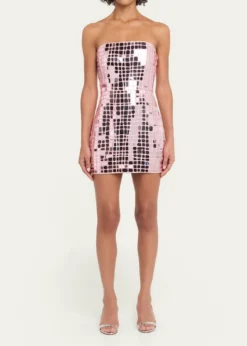 RetrofeteKaleido Strapless Mini Dress