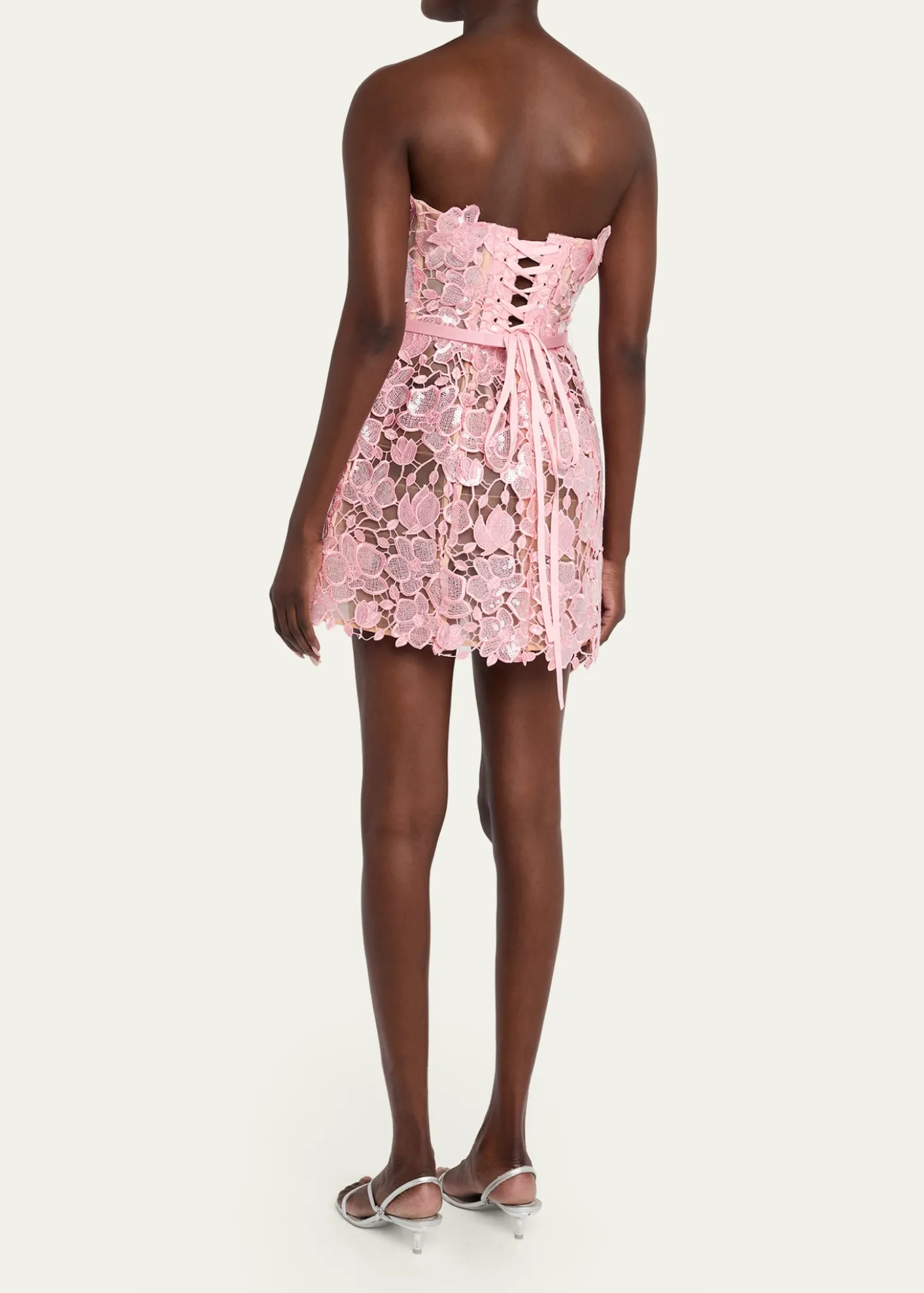 RetrofeteNovalie Strapless Lace Dress