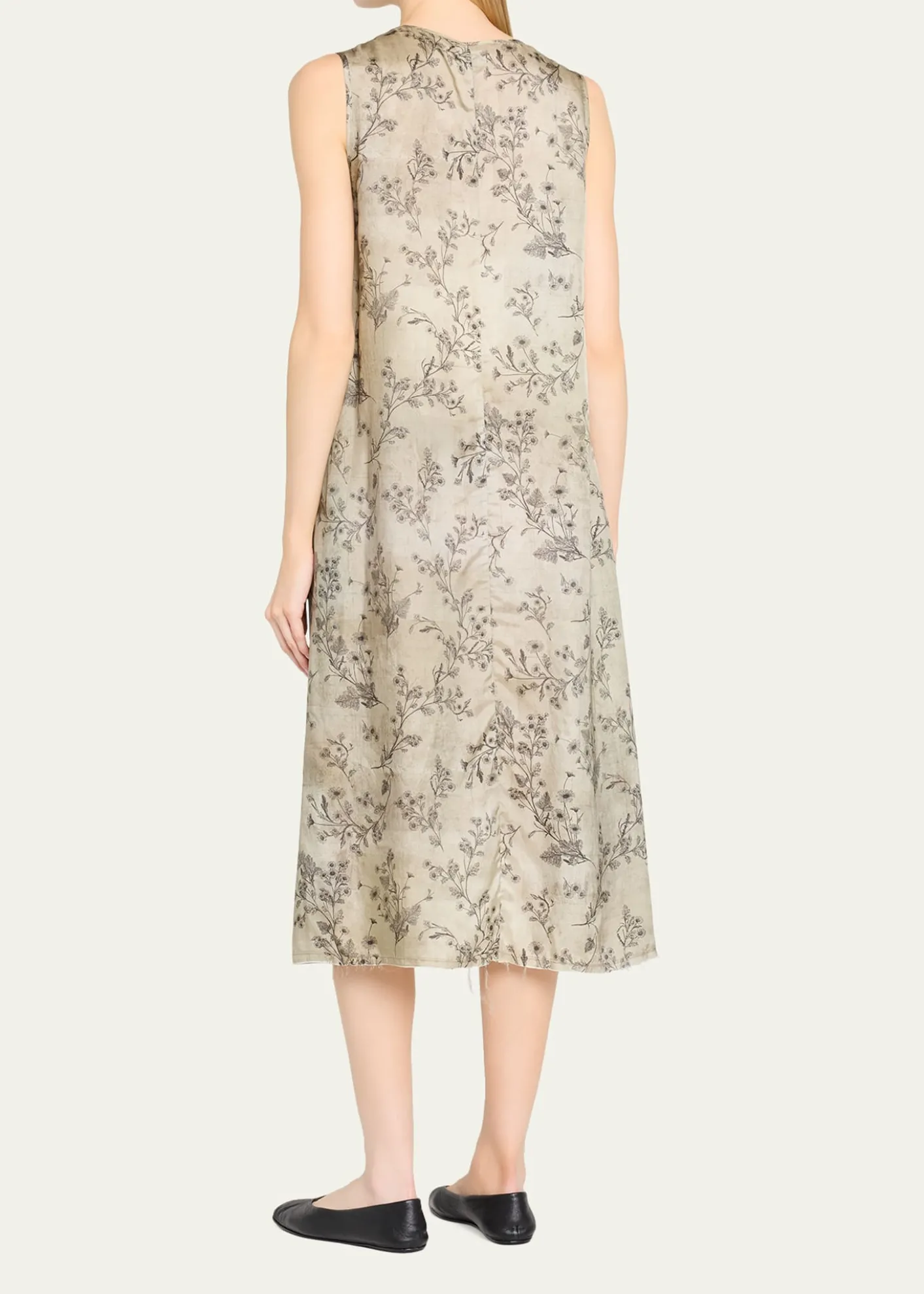 R13Floral Sleeveless Midi Dress