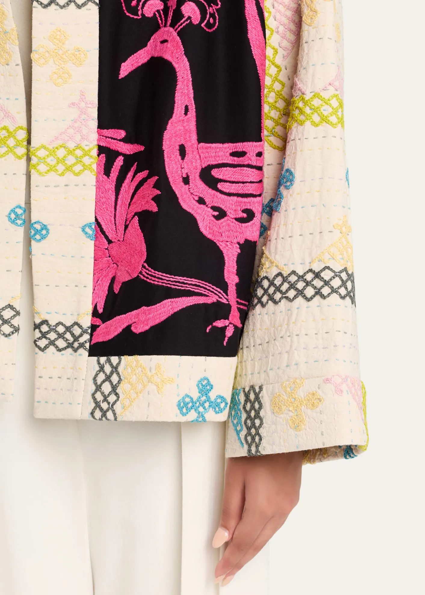 Rianna + NinaEmbroidered Kimono Jacket