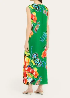 Rianna + NinaSleeveless Abstract-Print Maxi Dress