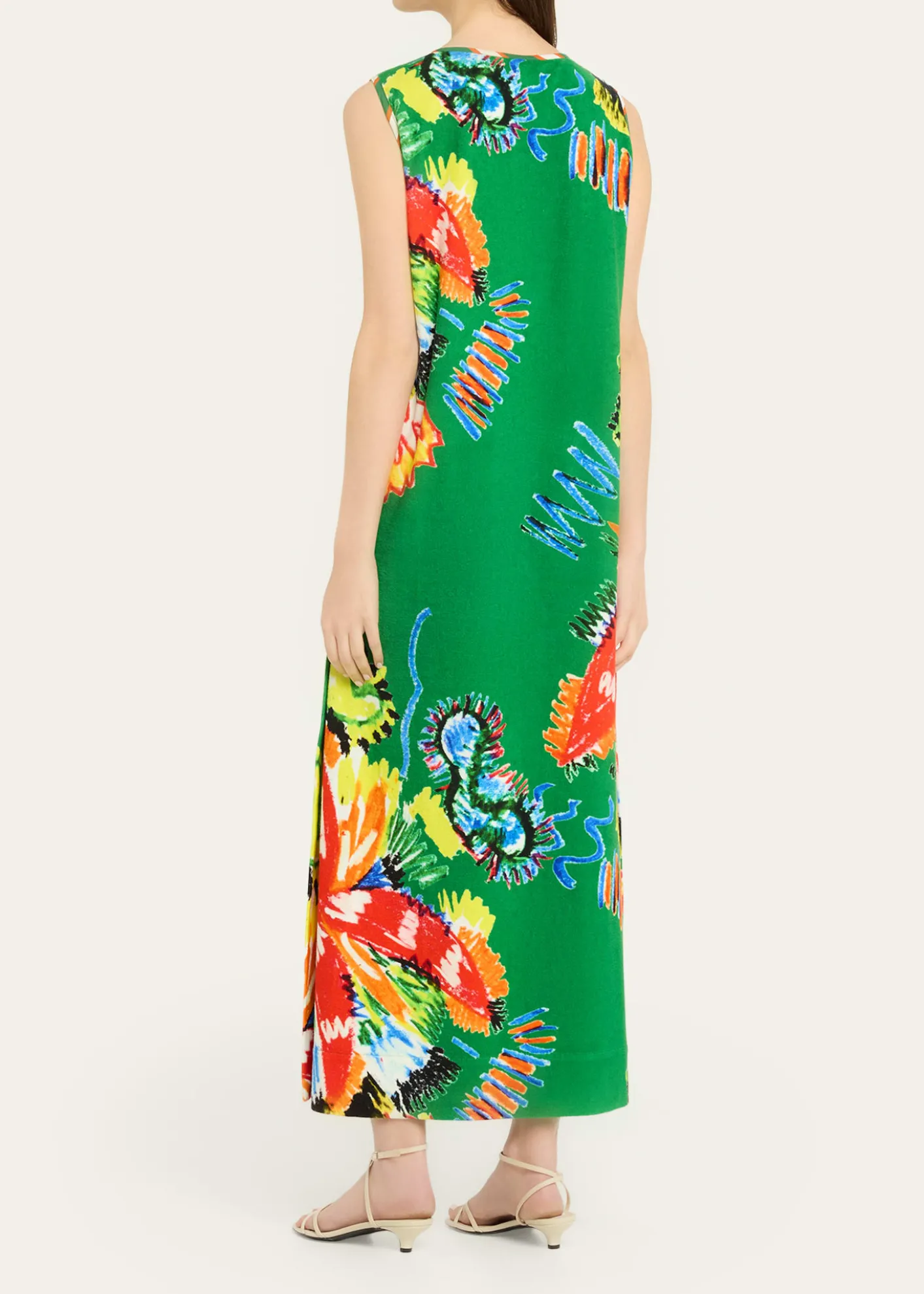 Rianna + NinaSleeveless Abstract-Print Maxi Dress