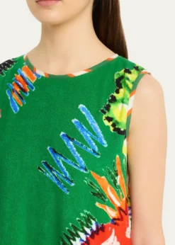 Rianna + NinaSleeveless Abstract-Print Maxi Dress