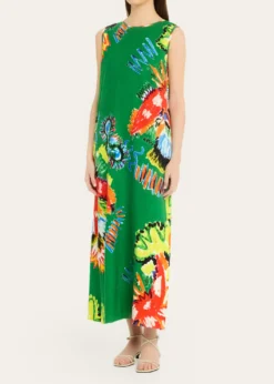 Rianna + NinaSleeveless Abstract-Print Maxi Dress
