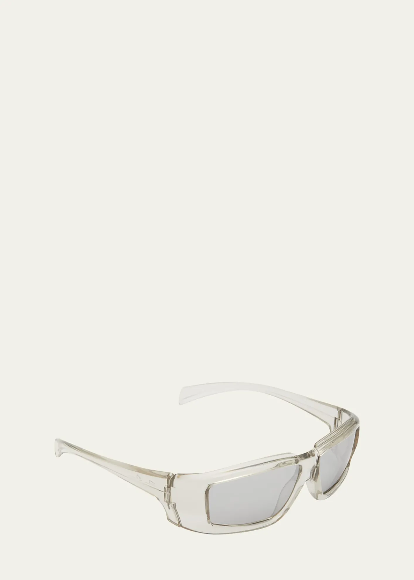 Rick OwensMen's Rick Clear Frame Square Sunglasses