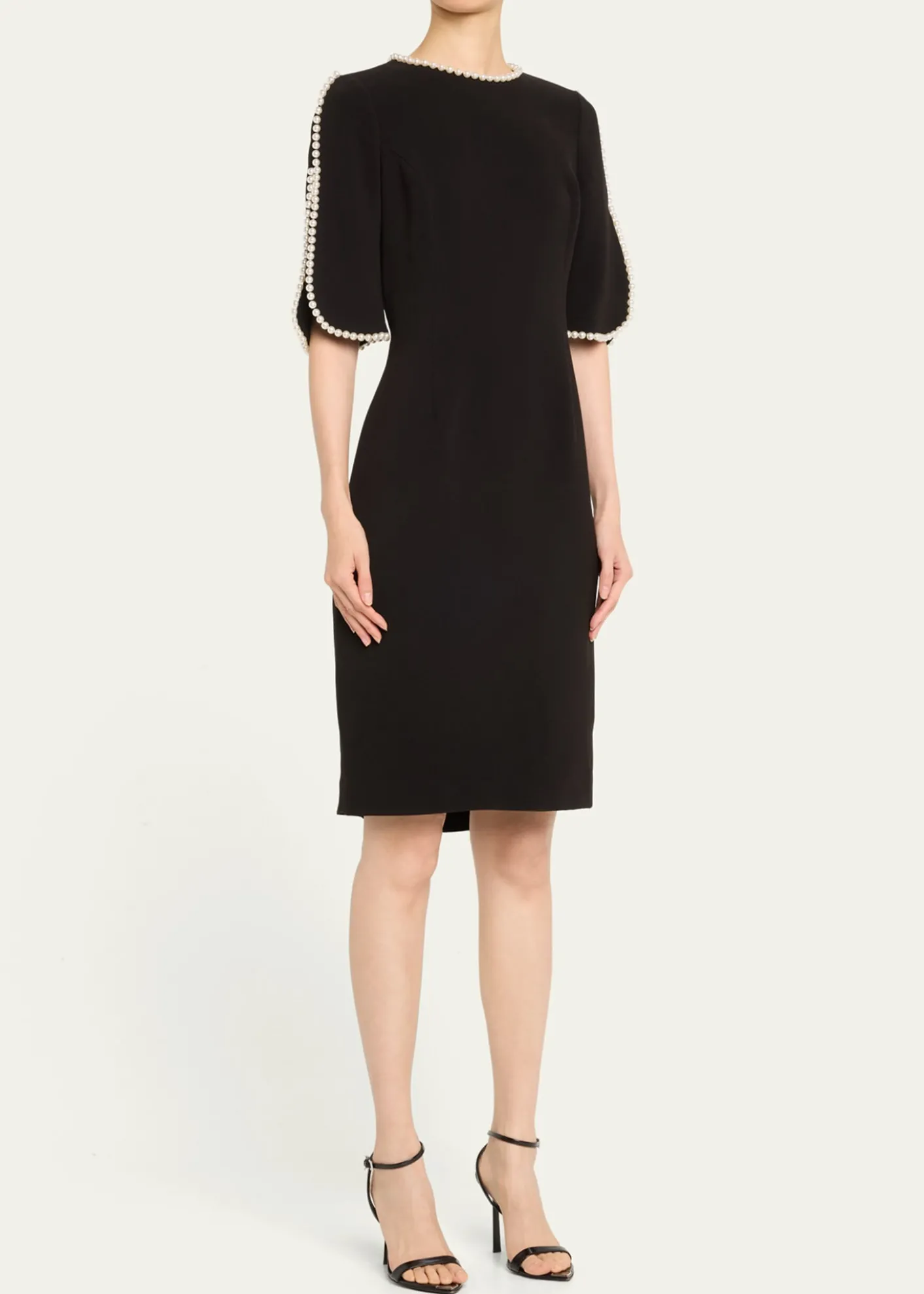 Rickie Freeman for Teri JonPearl Trimmed Sheath Dress