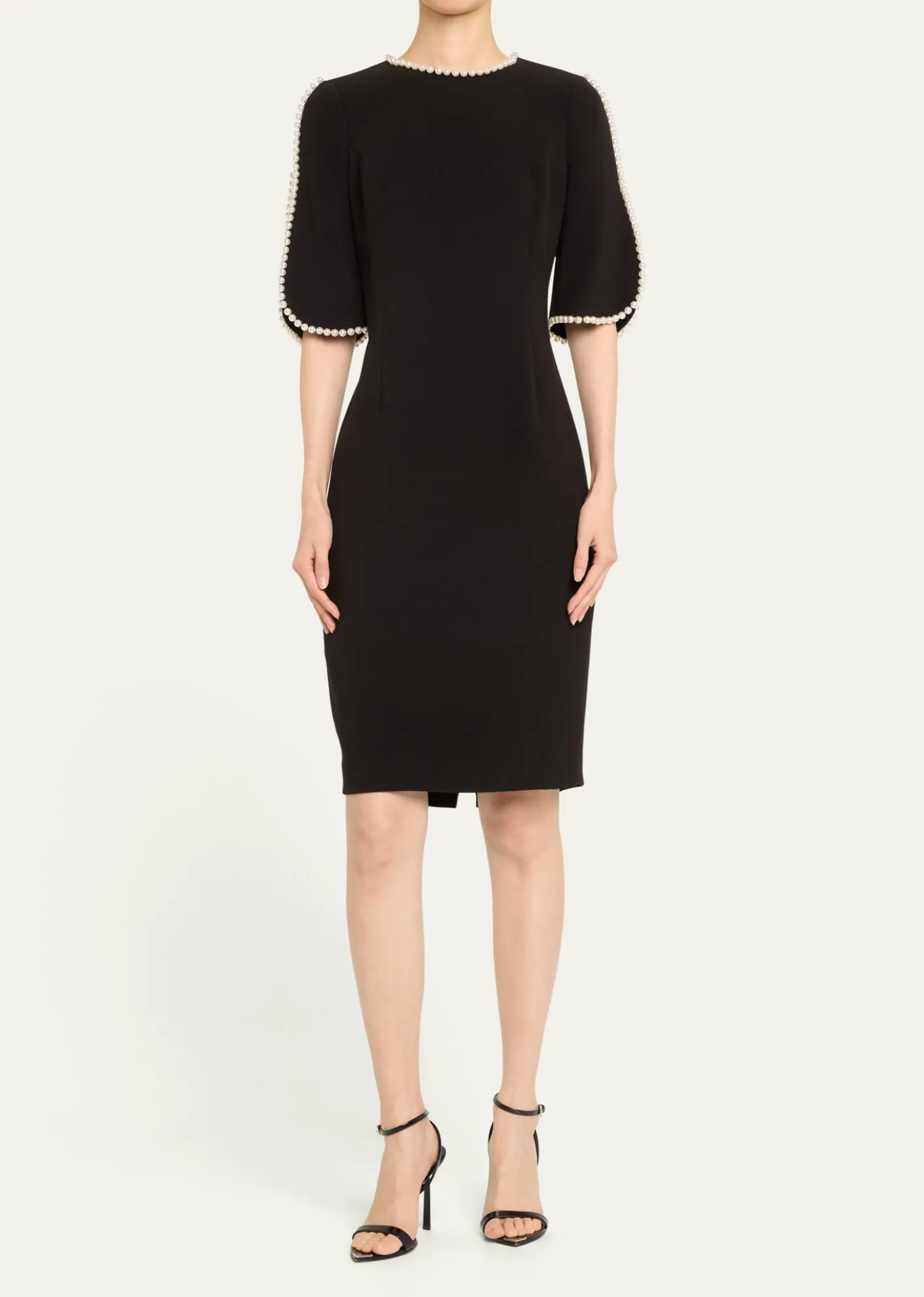 Rickie Freeman for Teri JonPearl Trimmed Sheath Dress