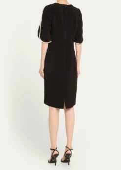 Rickie Freeman for Teri JonPearl Trimmed Sheath Dress