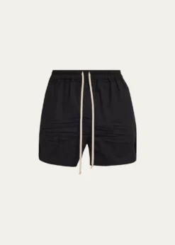 Rick OwensMen's Cotton Maxi-Drawstring Shorts