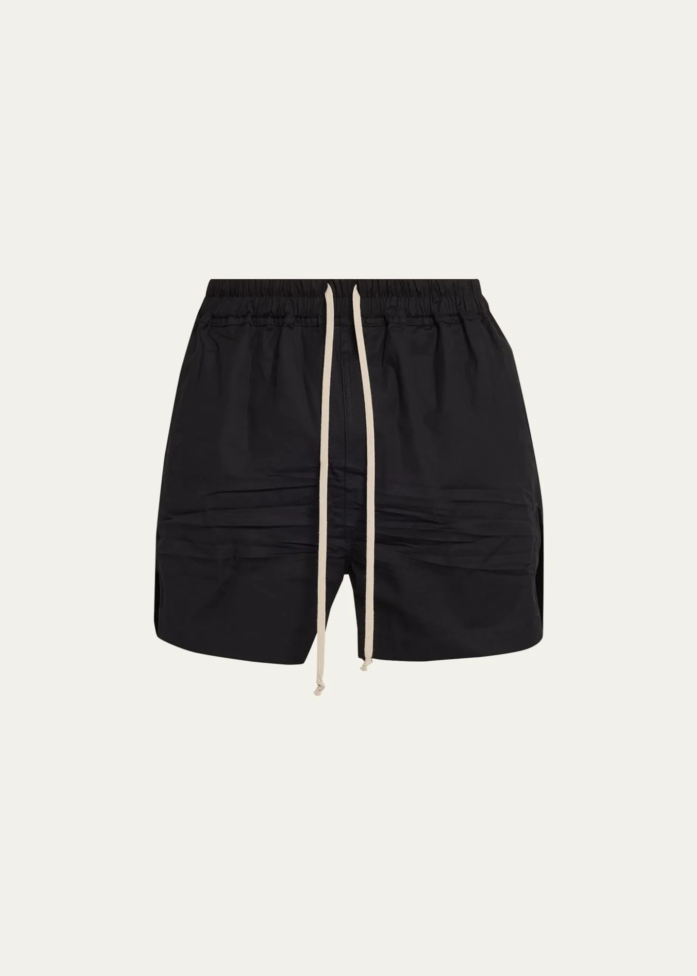 Rick OwensMen's Cotton Maxi-Drawstring Shorts