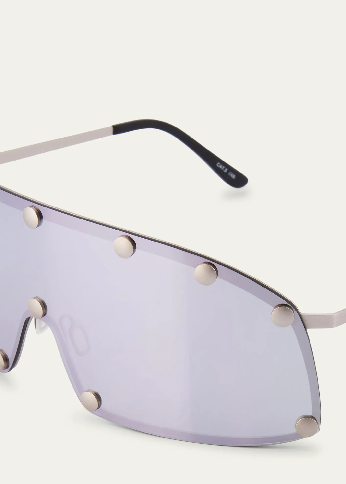 Rick OwensMen's Steel Shield Sunglasses