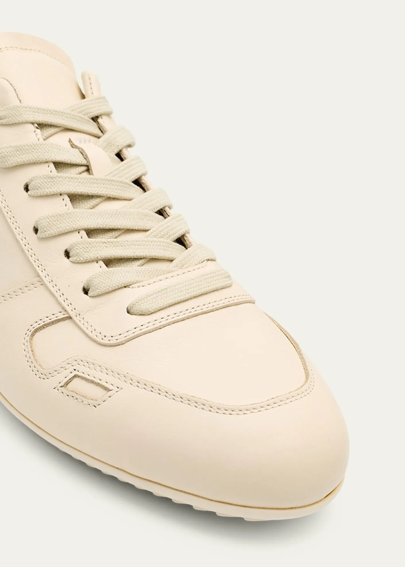 Rick OwensMinimal Leather Low-Top Sneakers