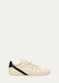 Rick OwensMinimal Leather Low-Top Sneakers