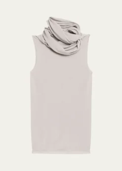 Rick OwensTwisted Cowl-Neck Sleeveless Top