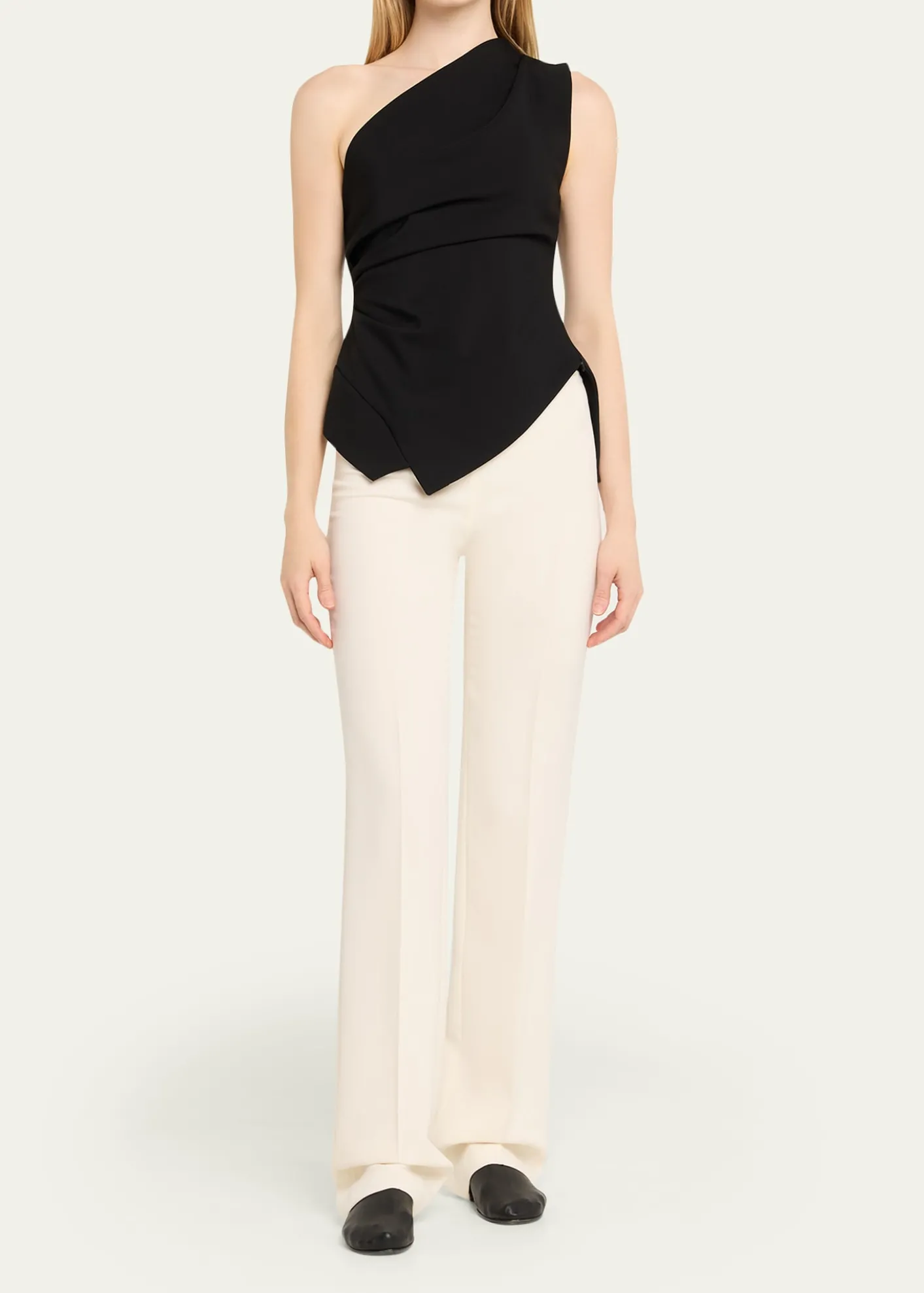 RoheDraped One-Shoulder Top