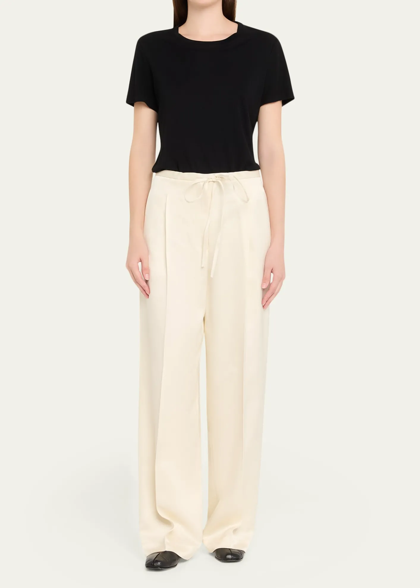 RoheSatin Drawstring Trousers