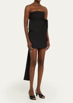 RoheSculptural Sash Mini Dress
