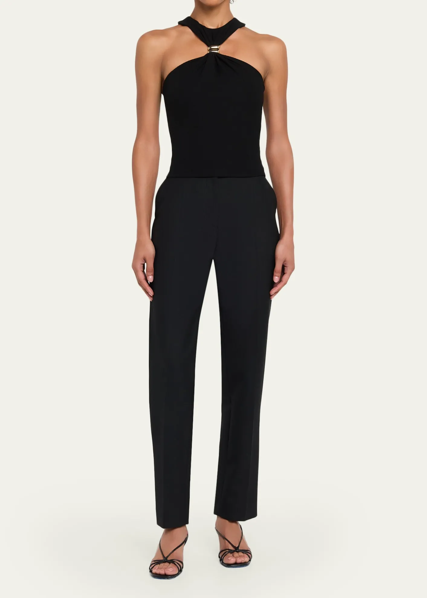 Ronny KoboMarcel Embellished Halter Jersey Top