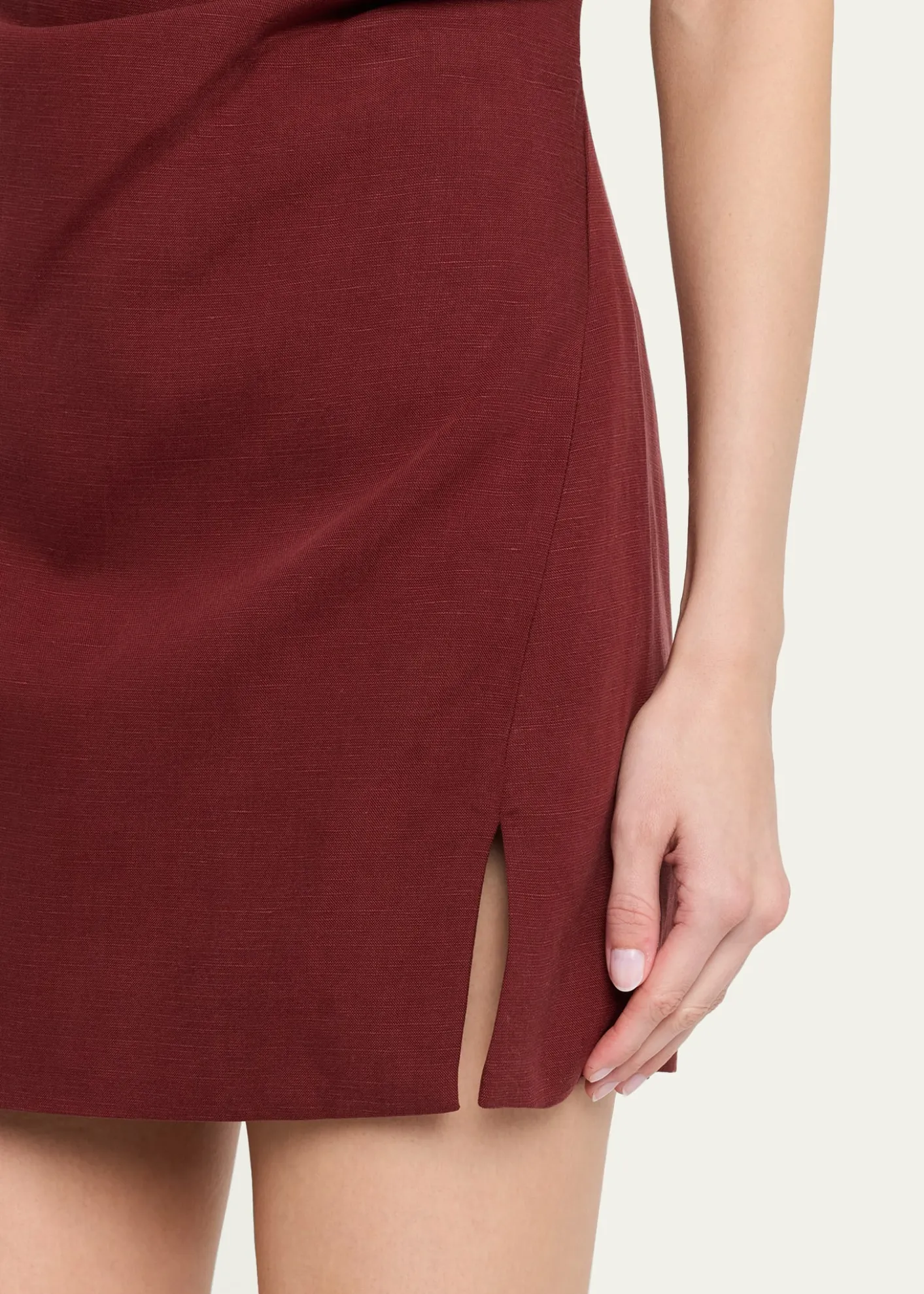 Ronny KoboWinnie One-Shoulder Draped Mini Dress