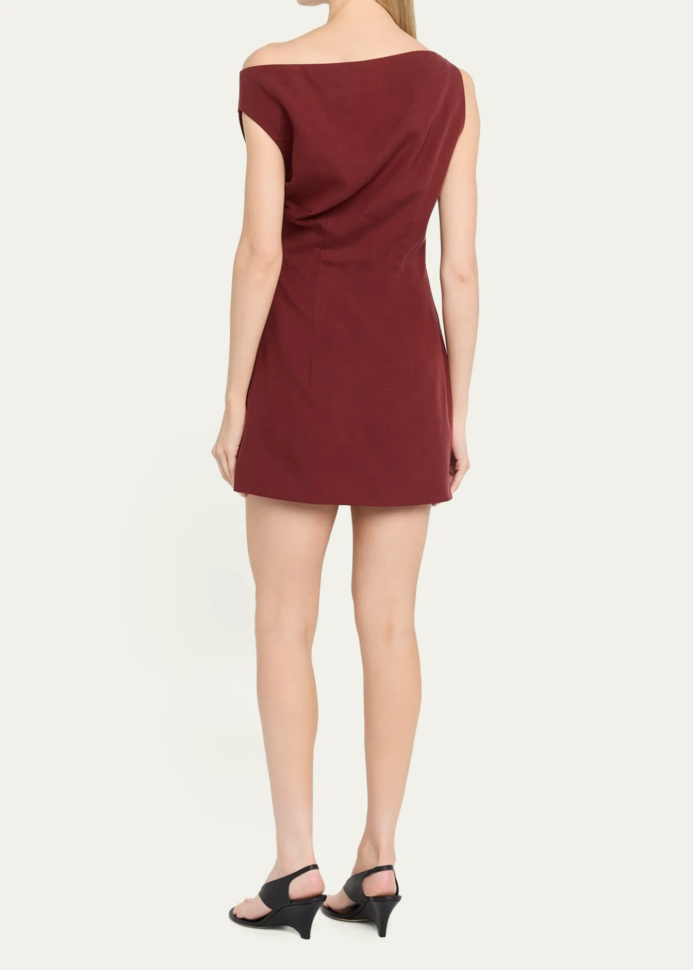 Ronny KoboWinnie One-Shoulder Draped Mini Dress