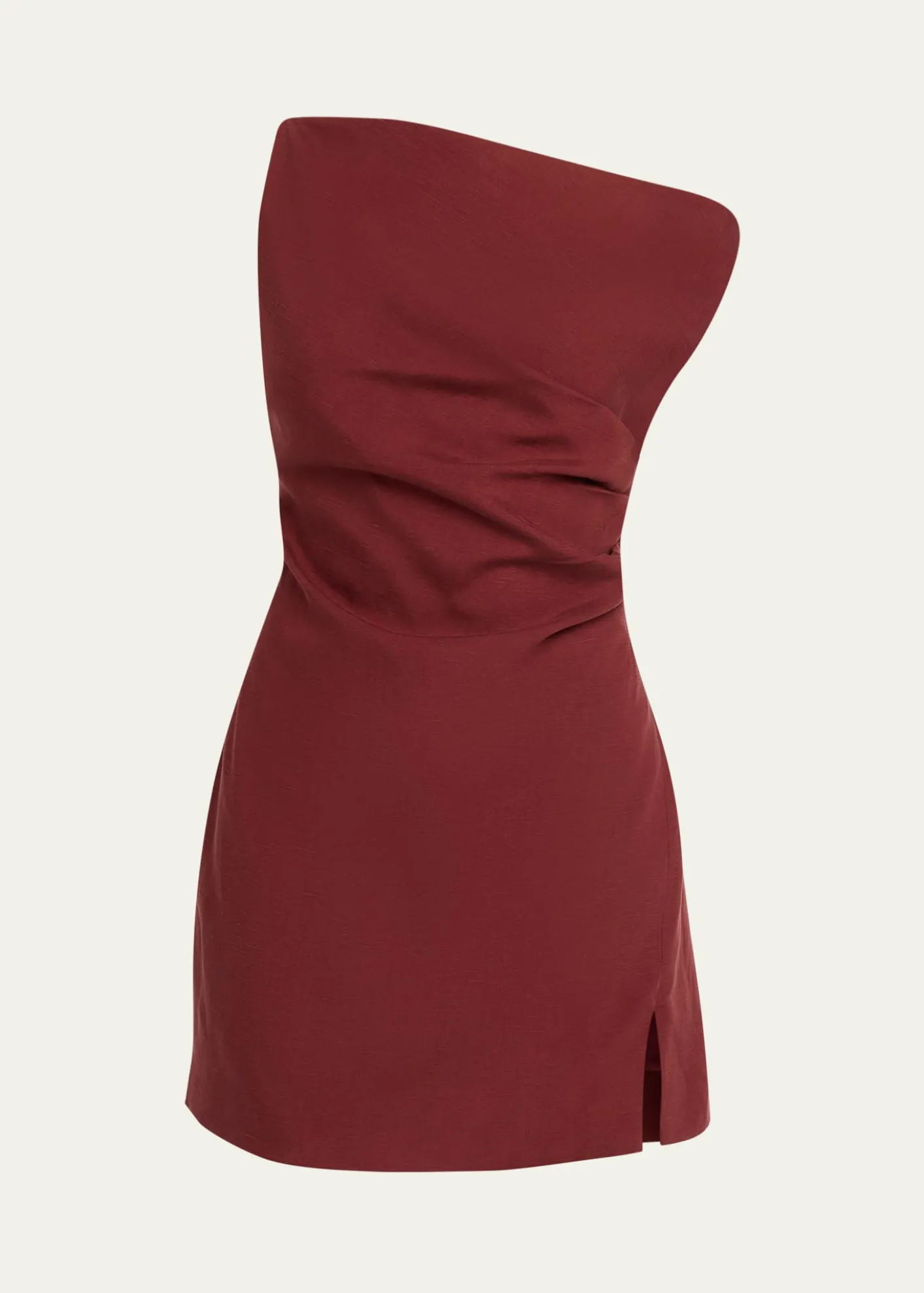 Ronny KoboWinnie One-Shoulder Draped Mini Dress