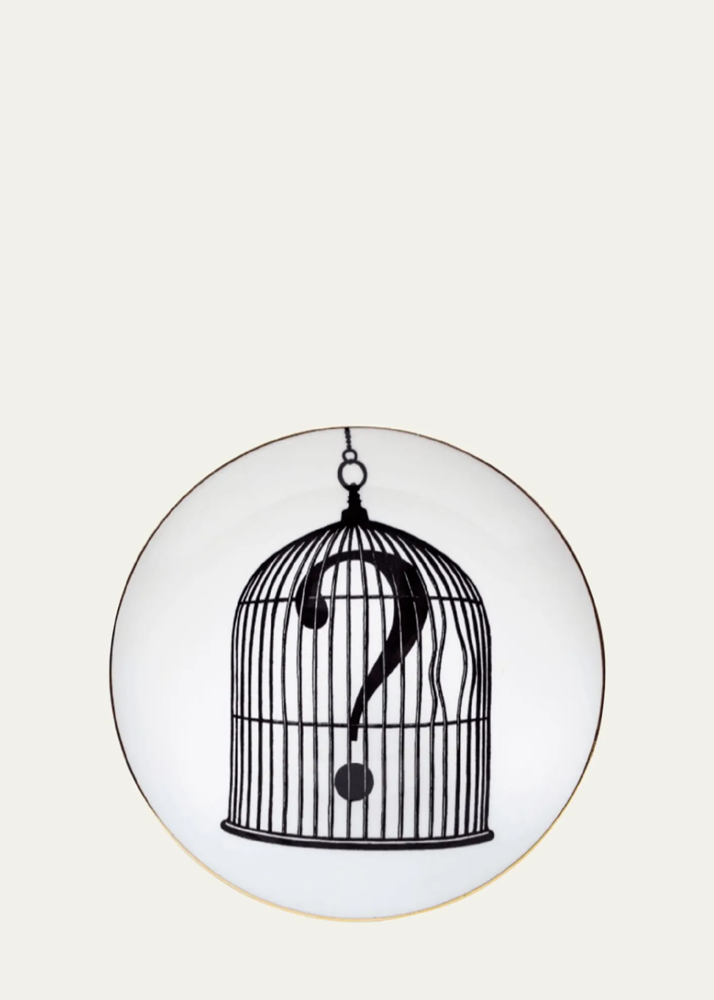 Rory DobnerQuestion Mark Birdcage Salad/Dessert Plate