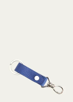 ROYCE New YorkMonogrammed Leather Valet Key Chain