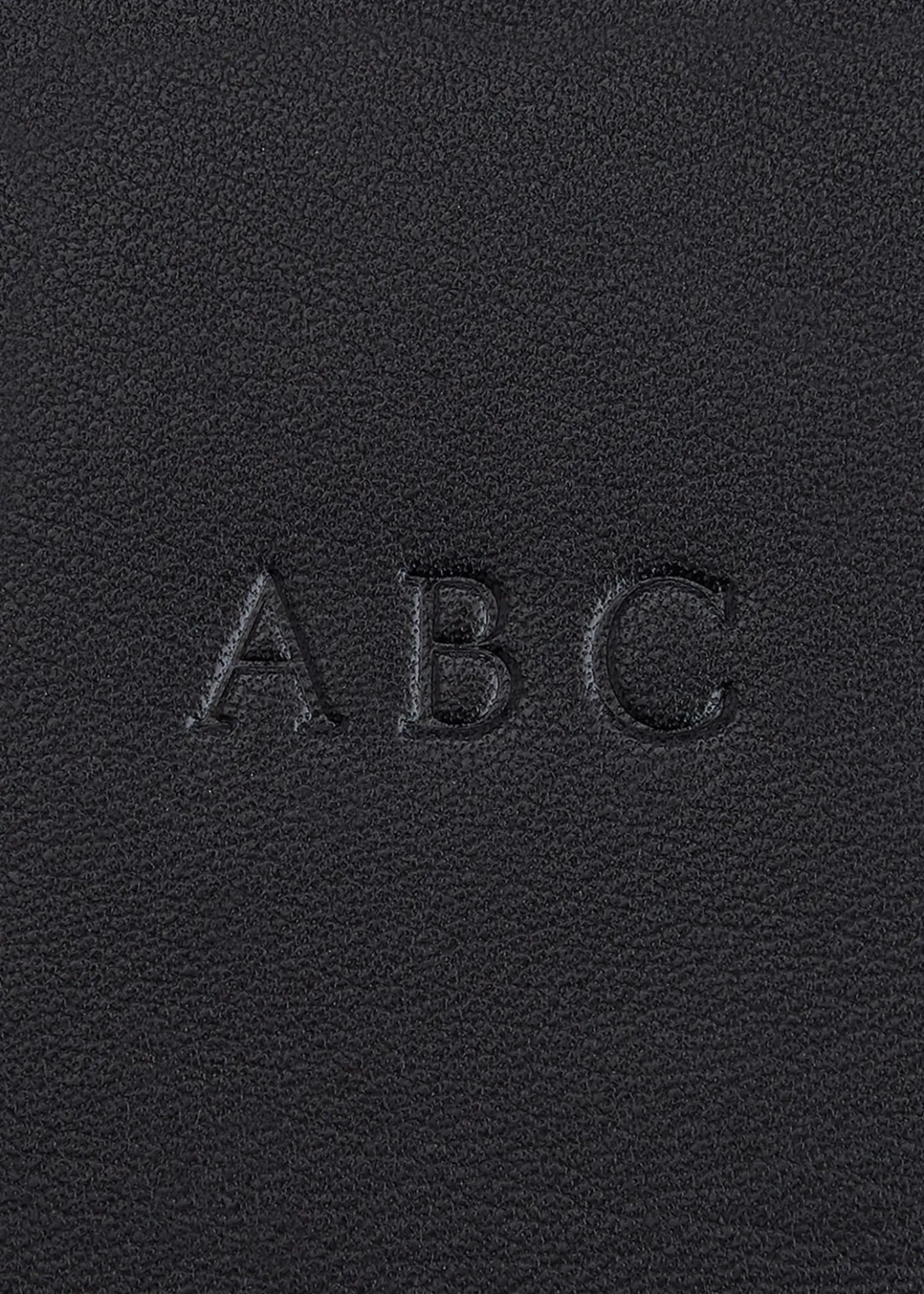 ROYCE New YorkMonogrammed Travel Tech Organizer Leather Case, Personalized