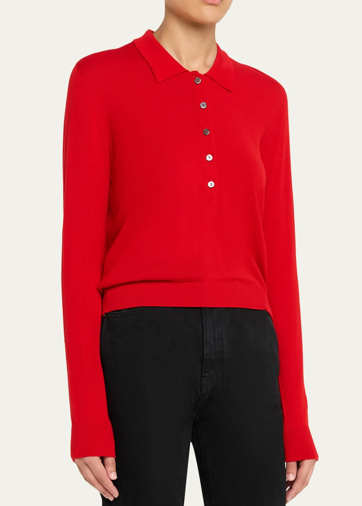 RUADHDea Slim-Fit Wool Knit Polo