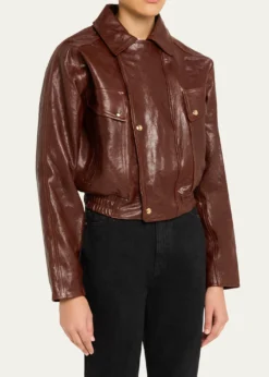 RUADHHaddow Shiny Leather Moto Jacket