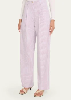 RUADHThe Dean Pinstripe Organic Cotton Pants