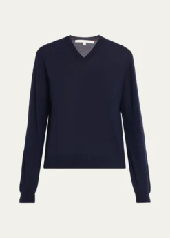 RUADHThe Oscar V-Neck Wool Sweater