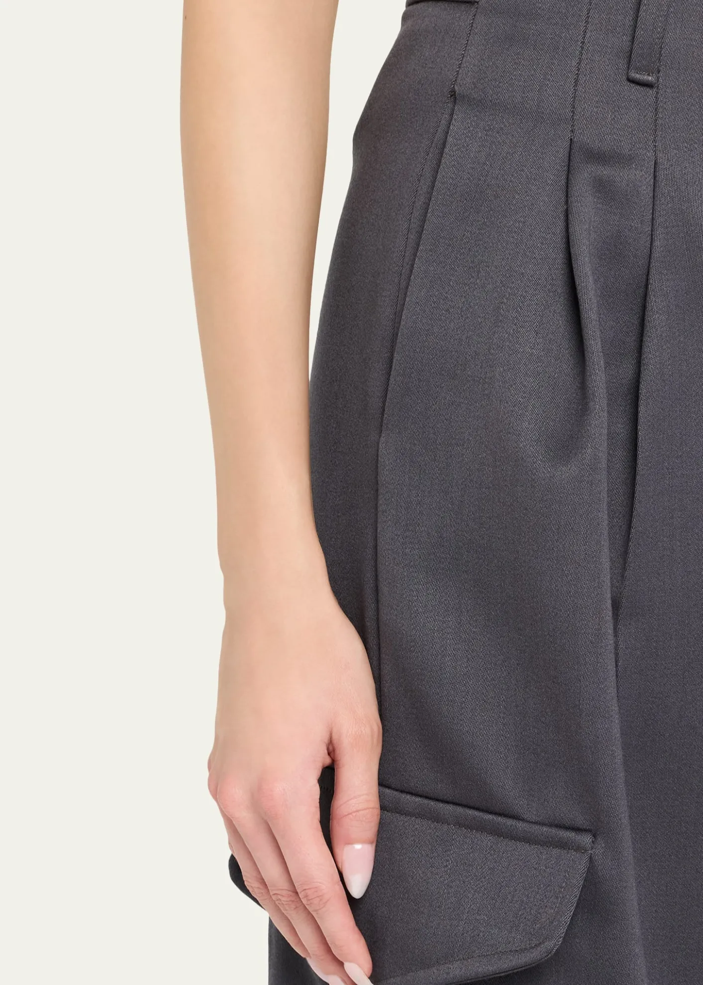 RUADHThe Russel Pleated Wool Barrel Pants