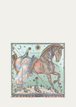 Sabina SavageThe Celestial Steed Silk Twill Scarf