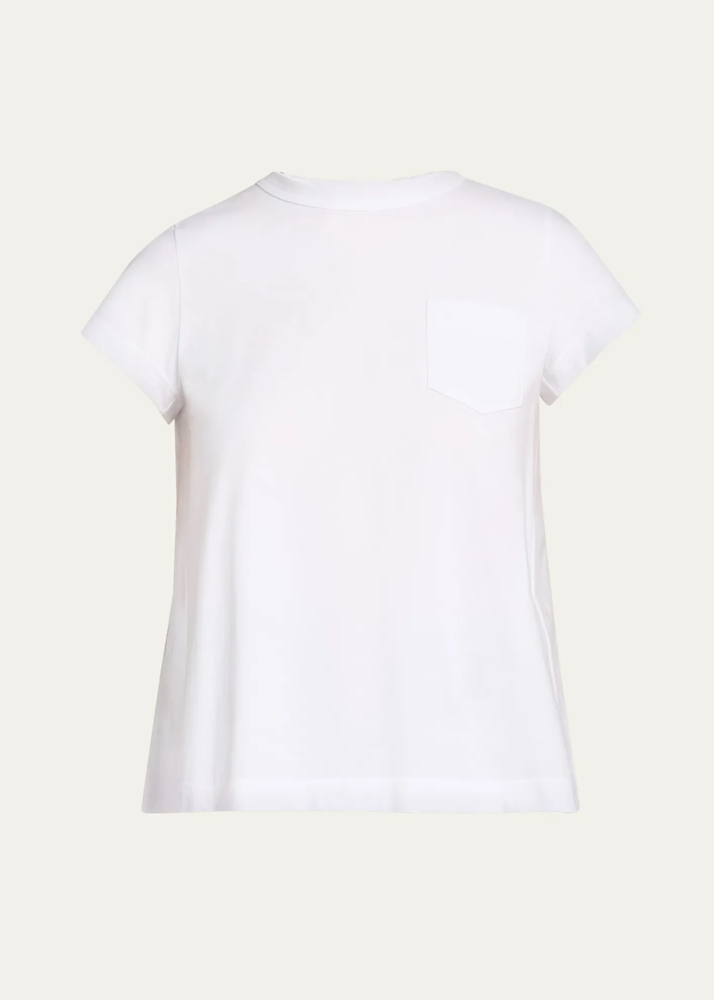 SACAICotton Poplin x Cotton Jersey T-Shirt