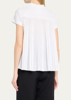 SACAICotton Poplin x Cotton Jersey T-Shirt
