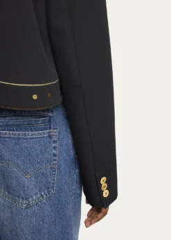 SACAILayered Wool Denim Jacket