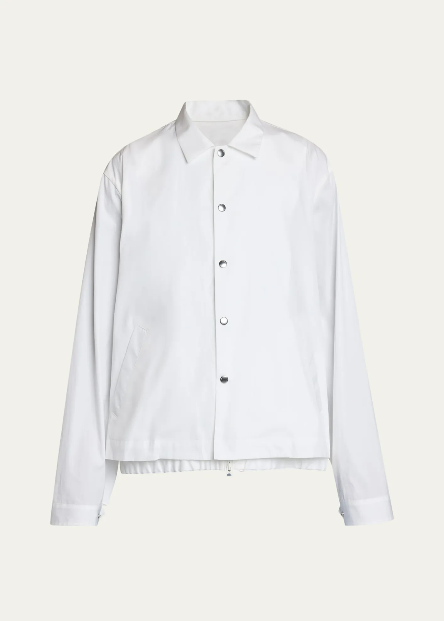 SACAIMen's Cotton Poplin Shirt Jacket