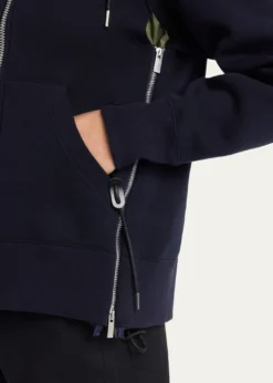 SACAISponge Sweat x Nylon Twill Hoodie