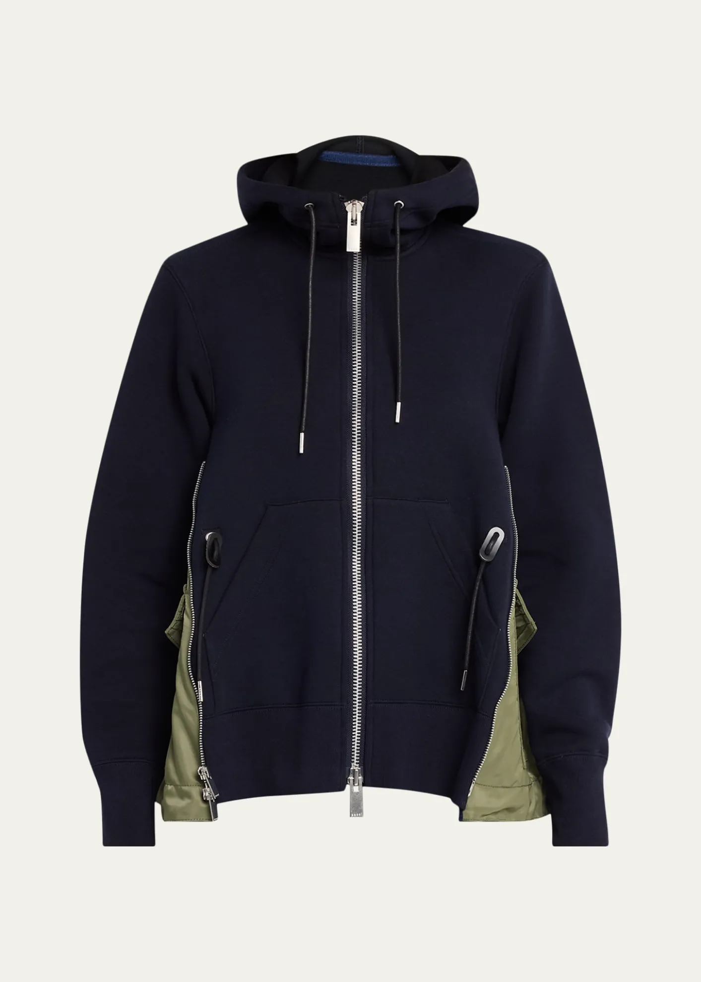 SACAISponge Sweat x Nylon Twill Hoodie