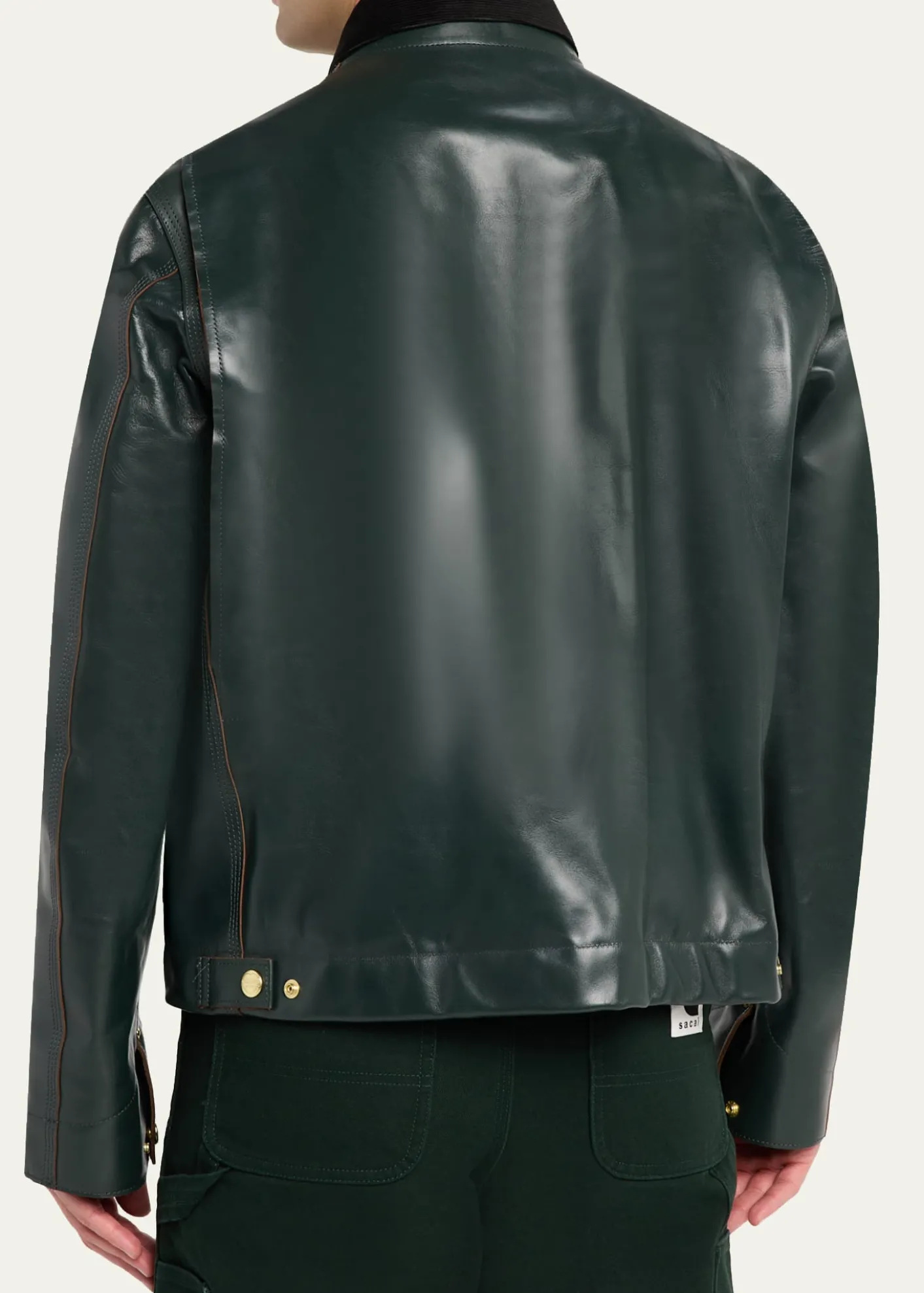 SACAI x CARHARTT WIPMen's Leather Moto Jacket
