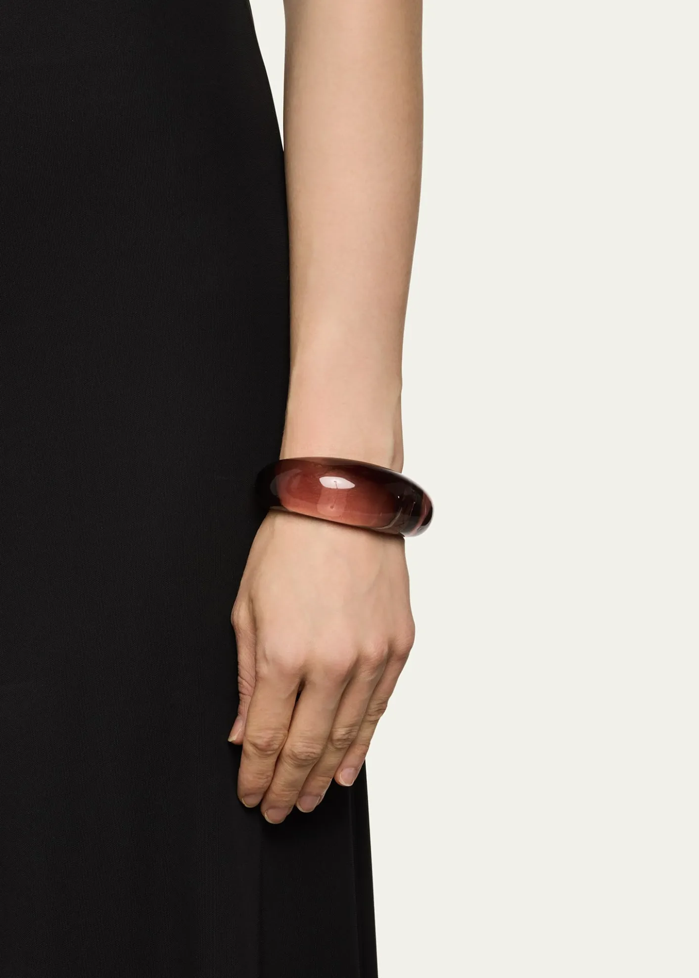 Saint LaurentBumpy Moon Resin Bracelet