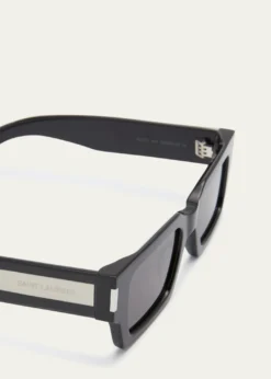 Saint LaurentLogo Acetate Rectangle Sunglasses