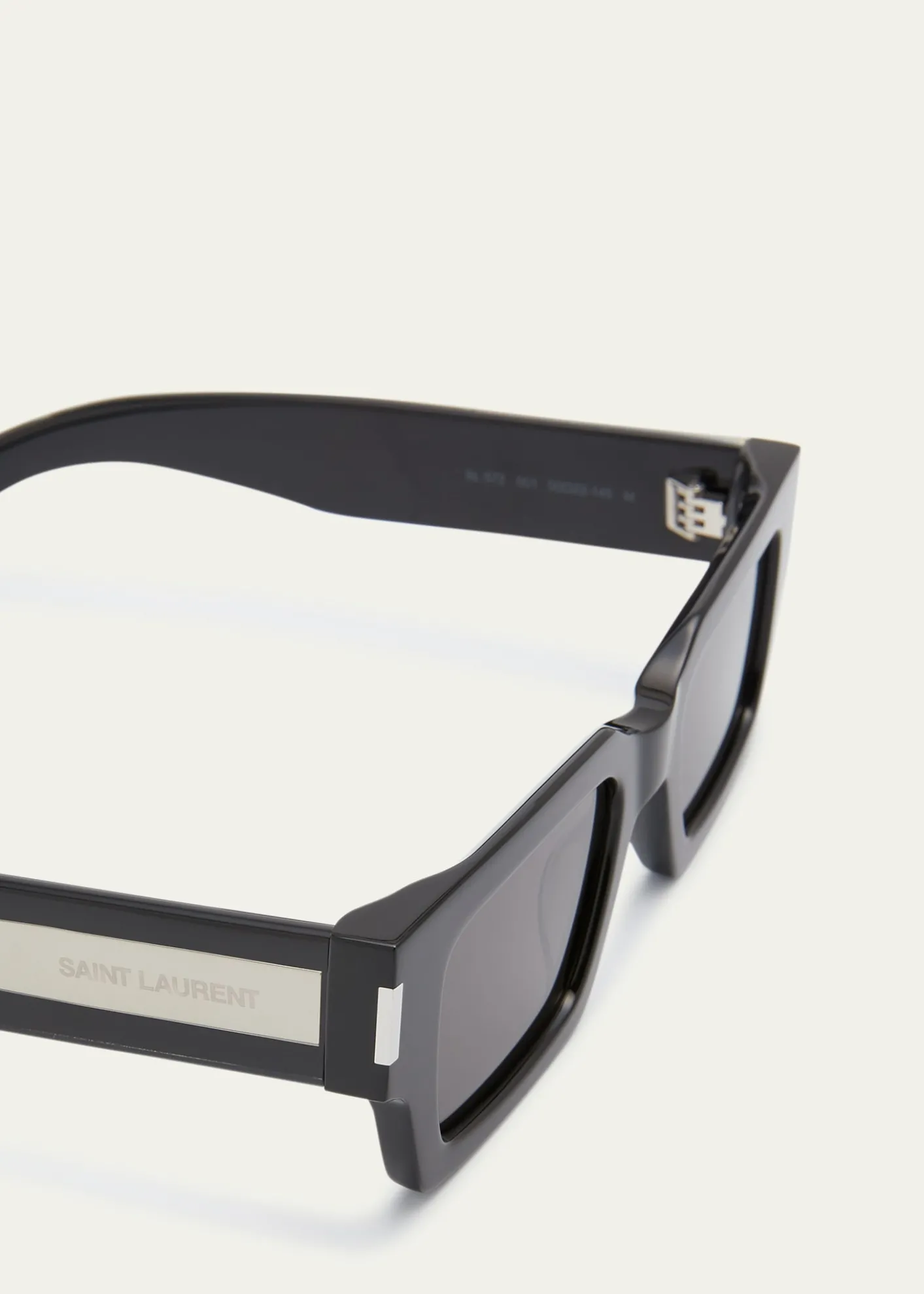 Saint LaurentLogo Acetate Rectangle Sunglasses