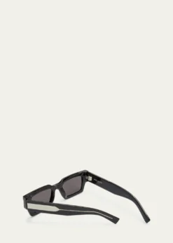 Saint LaurentLogo Acetate Rectangle Sunglasses