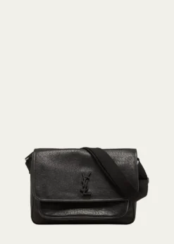 Saint LaurentMen's Niki YSL Messenger Bag in Grained Leather